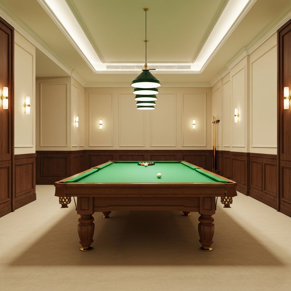 Elegáns biliárdterem